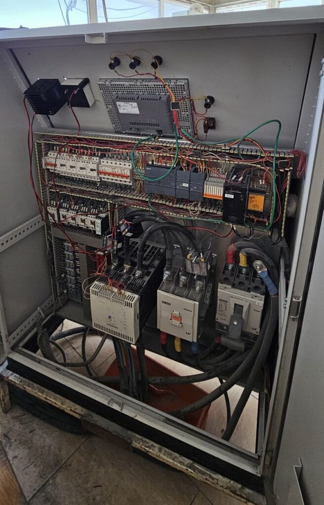Inside box of stone crusher automation